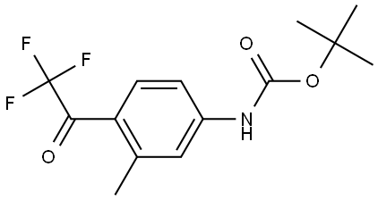 Tert-butyl (3-methyl-4-(2,2,2-trifluoroacetyl)phenyl)carbamate Structure