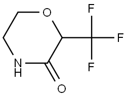 2-(trifluoromethyl)morpholin-3-one Structure