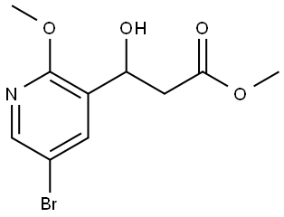 Methyl 5-bromo-β-hydroxy-2-methoxy-3-pyridinepropanoate Structure