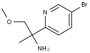 2-(5-bromopyridin-2-yl)-1-methoxypropan-2-amine Structure