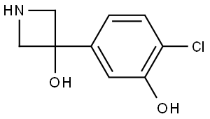 3-(4-Chloro-3-hydroxyphenyl)-3-azetidinol Structure