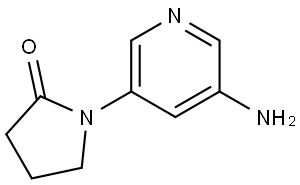 2-Pyrrolidinone, 1-(5-amino-3-pyridinyl)- Structure