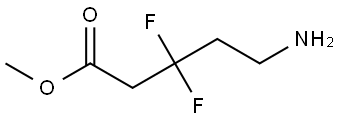 Methyl 5-amino-3,3-difluoropentanoate Structure