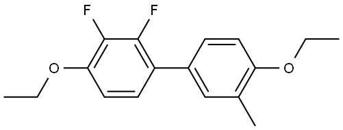 4,4'-Diethoxy-2,3-difluoro-3'-methyl-1,1'-biphenyl Structure