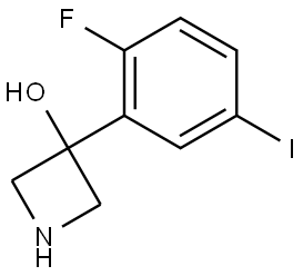 3-(2-Fluoro-5-iodophenyl)-3-azetidinol Structure