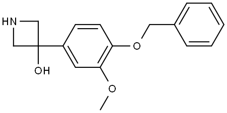 3-[3-Methoxy-4-(phenylmethoxy)phenyl]-3-azetidinol Structure