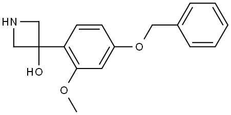 3-[2-Methoxy-4-(phenylmethoxy)phenyl]-3-azetidinol Structure