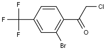 1-[2-Bromo-4-(trifluoromethyl)phenyl]-2-chloroethanone Structure