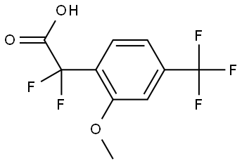 α,α-Difluoro-2-methoxy-4-(trifluoromethyl)benzeneacetic acid Structure