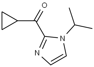 Cyclopropyl[1-(1-methylethyl)-1H-imidazol-2-yl]methanone Structure