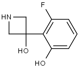 3-(2-Fluoro-6-hydroxyphenyl)-3-azetidinol Structure