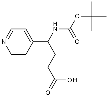 4-tert-Butoxycarbonylamino-4-pyridin-4-yl-butyric acid Structure