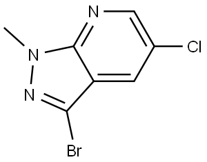 3-bromo-5-chloro-1-methyl-1H-pyrazolo[3,4-b]pyridine Structure