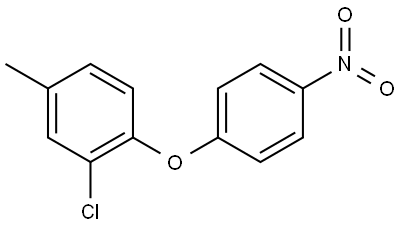 2-chloro-4-methyl-1-(4-nitrophenoxy)benzene Structure