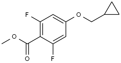 methyl 4-(cyclopropylmethoxy)-2,6-difluorobenzoate Structure