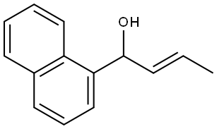 (E)-1-(naphthalen-1-yl)but-2-en-1-ol Structure