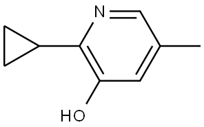 2-Cyclopropyl-5-methyl-3-pyridinol Structure