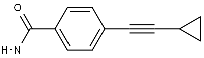 Benzamide, 4-(2-cyclopropylethynyl)- Structure