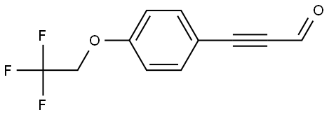 3-[4-(2,2,2-Trifluoroethoxy)phenyl]-2-propynal Structure