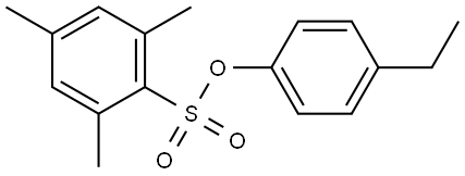 4-Ethylphenyl 2,4,6-trimethylbenzenesulfonate Structure