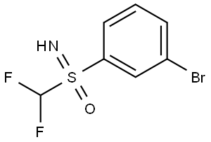 (3-bromophenyl)(difluoromethyl)imino-lambda6-sulfanone Structure