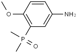 Benzenamine, 3-(dimethylphosphinyl)-4-methoxy- Structure