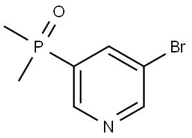 Pyridine, 3-bromo-5-(dimethylphosphinyl)- Structure