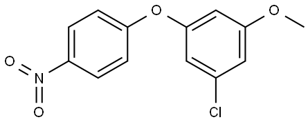 1-chloro-3-methoxy-5-(4-nitrophenoxy)benzene Structure