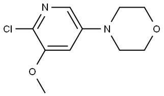 4-(6-Chloro-5-methoxy-3-pyridyl)morpholin Structure