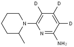 6-(2-methylpiperidin-1-yl)pyridin-3,4,5-d3-2-amine Structure