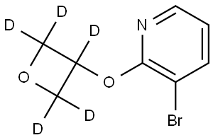 3-bromo-2-((oxetan-3-yl-d5)oxy)pyridine Structure