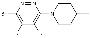 3-bromo-6-(4-methylpiperidin-1-yl)pyridazine-4,5-d2 Structure