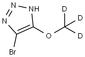 4-bromo-5-(methoxy-d3)-1H-1,2,3-triazole 구조식 이미지