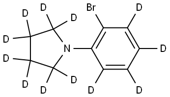 1-(2-bromophenyl-3,4,5,6-d4)pyrrolidine-2,2,3,3,4,4,5,5-d8 Structure