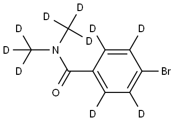 4-bromo-N,N-bis(methyl-d3)benzamide-2,3,5,6-d4 구조식 이미지