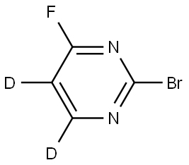 2-bromo-4-fluoropyrimidine-5,6-d2 Structure