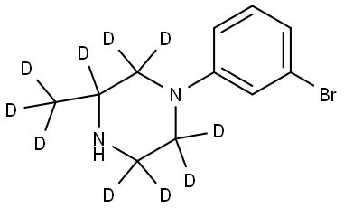 1-(3-bromophenyl)-3-(methyl-d3)piperazine-2,2,3,5,5,6,6-d7 Structure