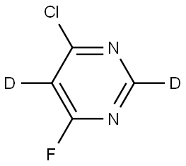 4-chloro-6-fluoropyrimidine-2,5-d2 Structure