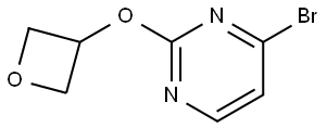 4-bromo-2-(oxetan-3-yloxy)pyrimidine Structure