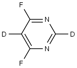 4,6-difluoropyrimidine-2,5-d2 Structure