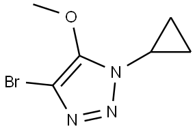 4-bromo-1-cyclopropyl-5-methoxy-1H-1,2,3-triazole Structure