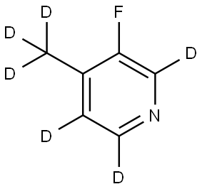 3-fluoro-4-(methyl-d3)pyridine-2,5,6-d3 Structure