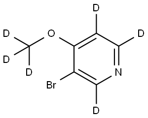 3-bromo-4-(methoxy-d3)pyridine-2,5,6-d3 Structure