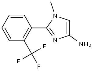 1-methyl-2-(2-(trifluoromethyl)phenyl)-1H-imidazol-4-amine 구조식 이미지