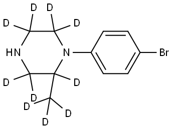 1-(4-bromophenyl)-2-(methyl-d3)piperazine-2,3,3,5,5,6,6-d7 Structure