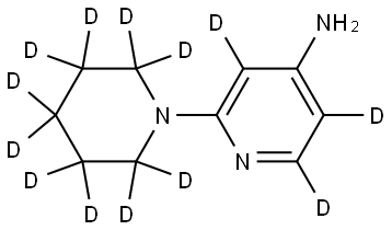 2-(piperidin-1-yl-d10)pyridin-3,5,6-d3-4-amine Structure