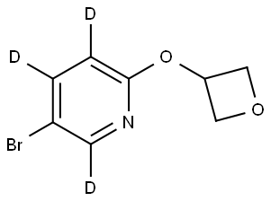 5-bromo-2-(oxetan-3-yloxy)pyridine-3,4,6-d3 Structure