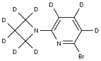 2-(azetidin-1-yl-d6)-6-bromopyridine-3,4,5-d3 Structure