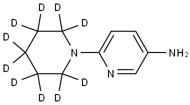 6-(piperidin-1-yl-d10)pyridin-3-amine Structure