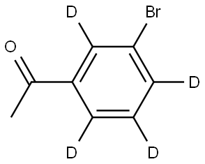 1-(3-bromophenyl-2,4,5,6-d4)ethan-1-one Structure